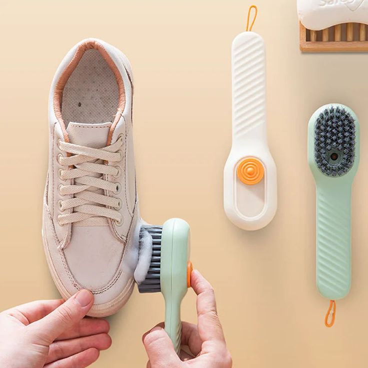 Shoe Cleaning Brush with liquid adding capacity