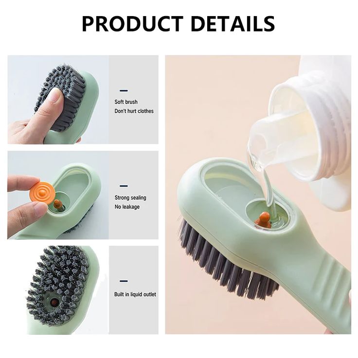Shoe Cleaning Brush with liquid adding capacity